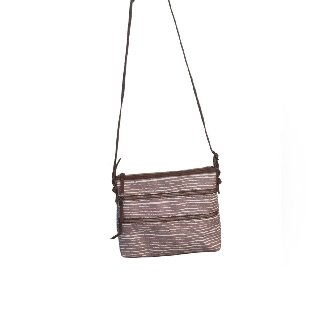 The SAK Crossbody Brown and White Purse